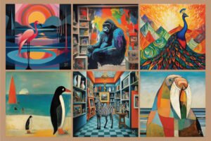 6 Fridge Companions Magnets Wild Animal Edition